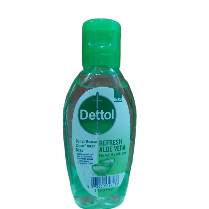 Dettol Hand Sanitizer Refresh with Aloe Vera 50mL Pembersih tangan praktis dan cepat tanpa di bilas 1