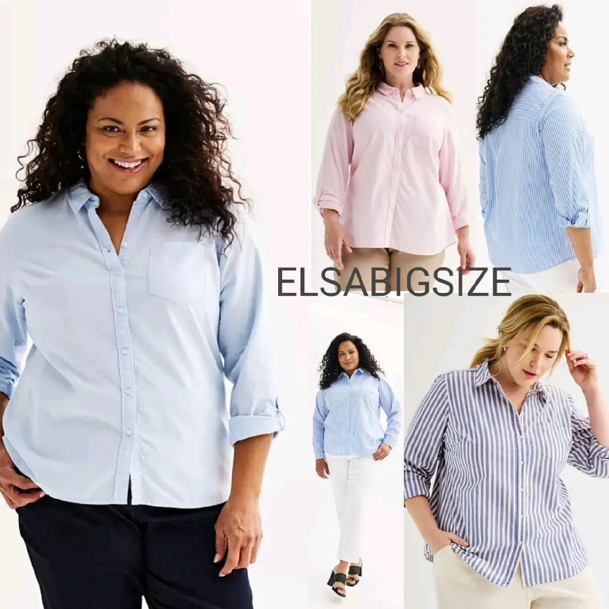 KEMEJA WANITA CB JUMBO  KATUN LINEN LD120,130,140,150,160,170,180