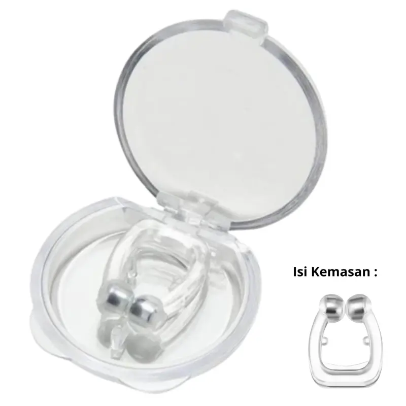 Alat Anti Ngorok Dengkur Dengan Magnet - Snore Stopper - Nose Breathing - Alat Tidur Nyenyak Lelap Dipasang di Hidung - Cleaning 6