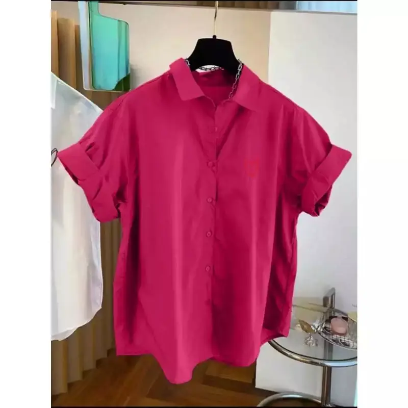 COD - Blouse Cotton - Atasan Kemeja Katun Wanita Casual 3