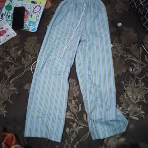 Everyday Pants Wanita Baggy Pinstripe Celana Kulot Panjang Wanita Kulot Pintripe