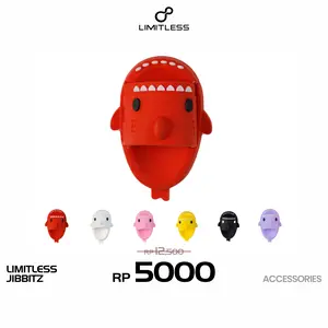 Pin Aksesoris Sandal SHARK Terbaru 2024 Lucu Premium Pin Hiu Karakter Kekinian Unisex