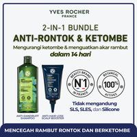 Gambar [BUNDLE] Yves Rocher Double Power Anti Ketombe dan Anti Rontok Anti Dandruff Shampoo 300 ml & Anti Hair Loss Scalp Booster 75 ml - Organic Peppermint & Ginseng Extract - Memperkuat Akar Rambut & Mengurangi Patah dari Yves Rocher Indonesia Kota Administrasi Jakarta Utara 1 Tokopedia