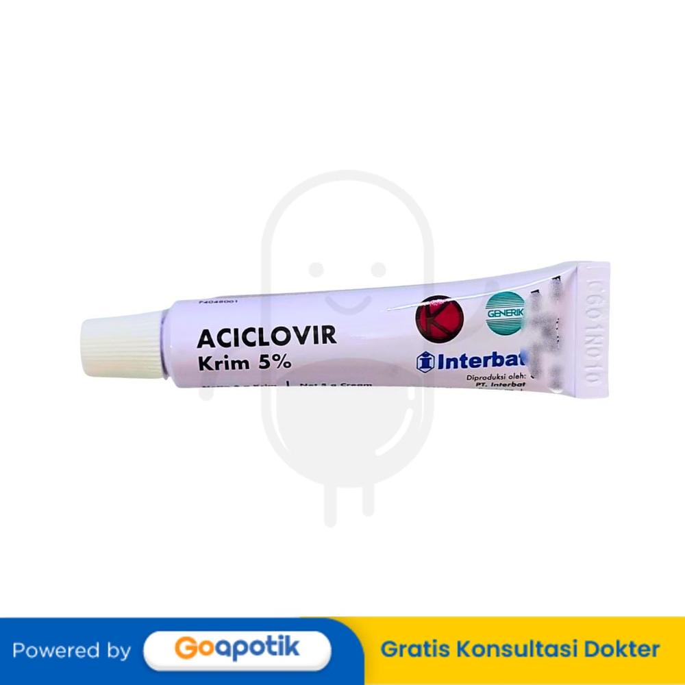 ACICLOVIR INTERBAT 5% CREAM 5 GRAM TUBE