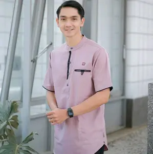 BAJU KURTA PRIA DEWASA SIZE M-L-XL-XXL MATTERIAL KATUN PREMIUM BERSERAT SERAP KERINGAT KANCING AKTIF BAGIAN DADA