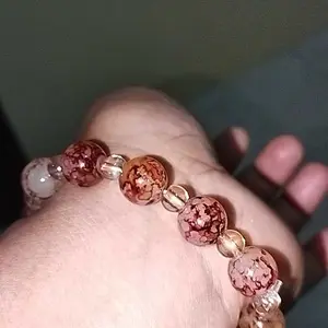 Gelang Giok Motif Marmer Sintetis Variasi Citrine sintetis Dewasa Premium Aesthetic Elegan Bracelets