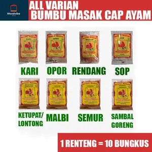 Bumbu Masak Cap Ayam All Varian isi 10 (1 Pack) Masakan Penyedap