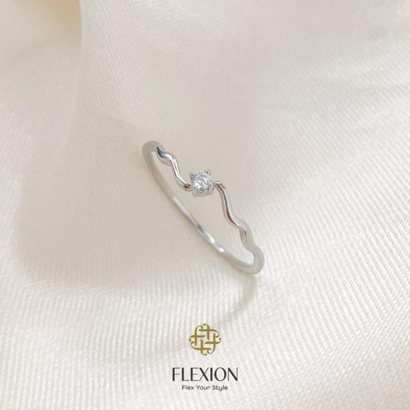 Flexion - Cincin Luminere Titanium Anti Karat/Hitam/Luntur - Free Ring Adjuster - Aksesoris dan Perhiasan Fashion Korea Aesthetic Classy Silver Rosegold - Stainless Steel 316L - 18K Gold Plated 4