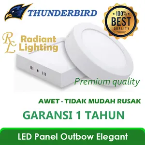 Lampu Downlight LED Panel Outbow Elegant Bulat 6W 12W 18W 24W