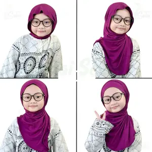 Hijab Instan Huma Meleyot Bergo Anak Meleyot Jersey Cooltech Bisa 4 Model Best Seller Trending Hijab Anak