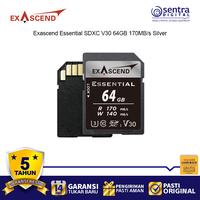 Gambar Exascend Silver Series SDXC 64GB Essential UHS-I 170Mbps V30 Memory Card dari Sentra Digital Kota Surabaya 3 Tokopedia