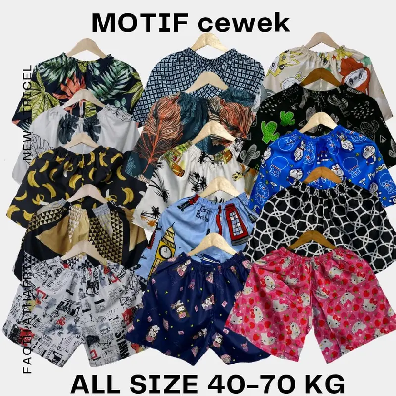 PAKET 3.5 PCS BOXSER MOTIF CELANA PENDEK BAHAN ADEM CEWEK CWOK 4