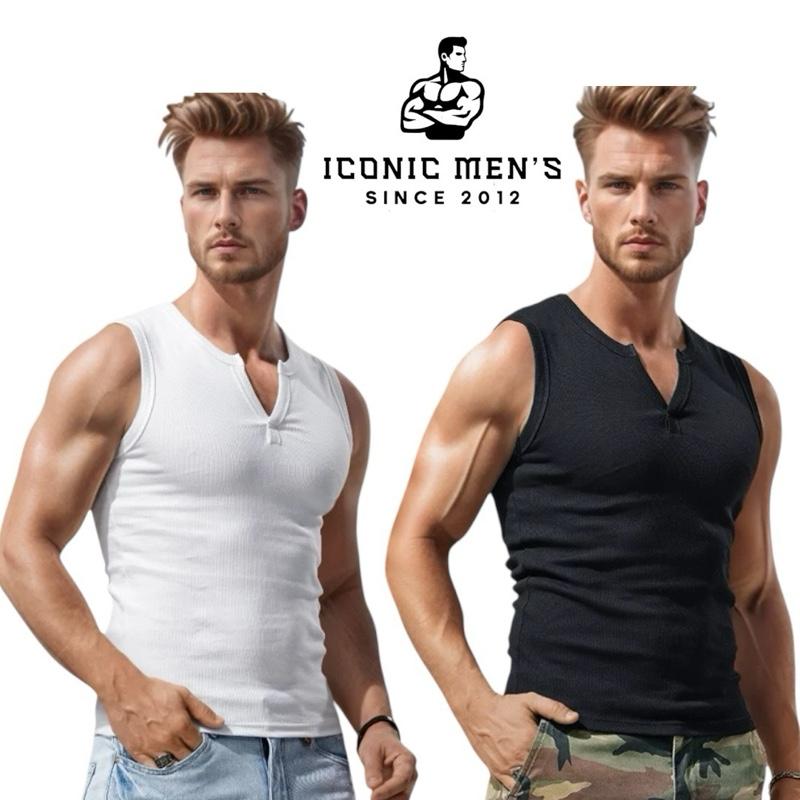 Áo thun nam sát nách , cổ chữ V , thun borip , form body tôn dáng [Mã 128]