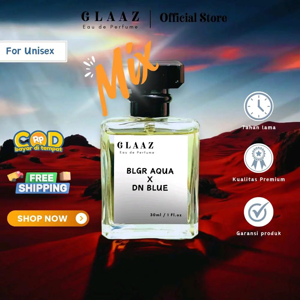 Blgr AQ X Dn Blue by Glaaz Parfum - Aroma Pria