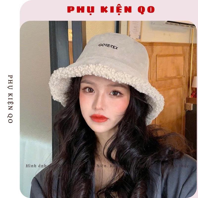 Mũ lông cừu mũ bucket lông cừu QO.Accessories BUK18 Cap Tai Bèo