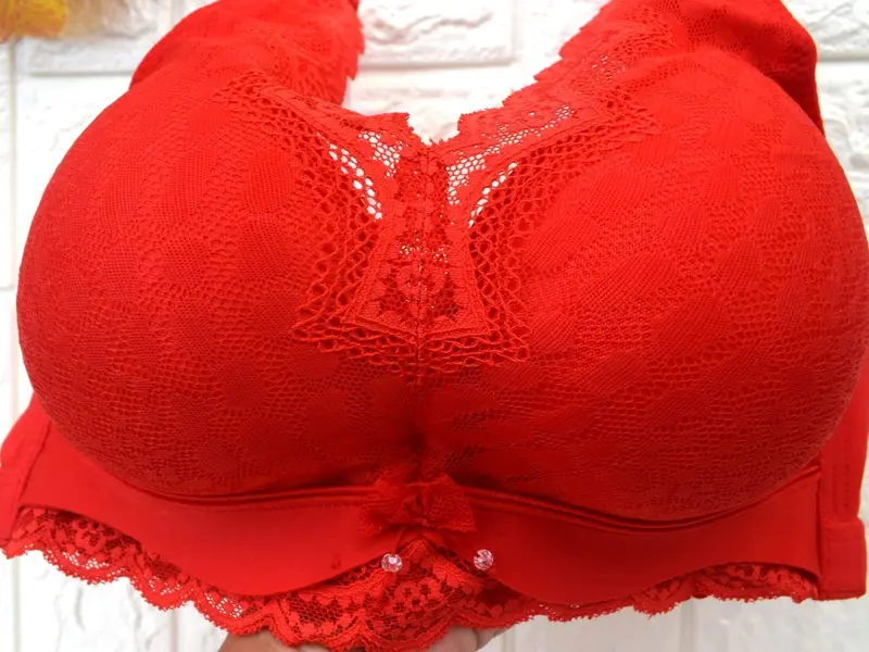 BBL 123 BH Wanita Busa Tebal Tali Langsung BRA  Berkawat Kait 4 Penutup Samping Lebar Cup B Renda Super Soft Full Coverage Dalaman Wanita Fashion pengencang 1