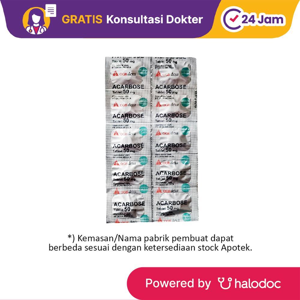 Acarbose 50 mg 10 Tablet (strip)