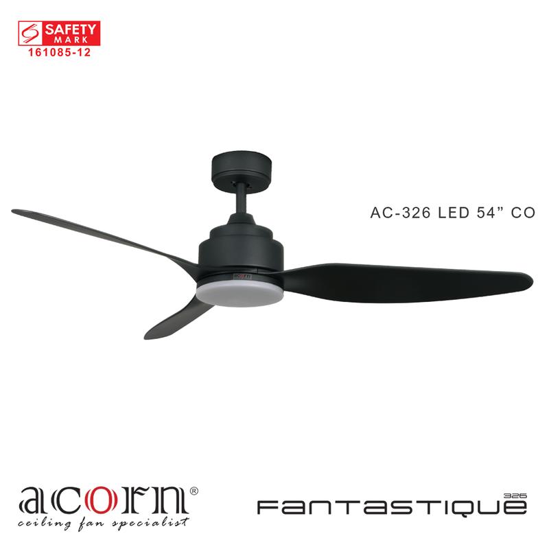 Acorn Fantastique AC-326 | 54 Inch Ceiling Fan | 24W LED Tri-Color 1