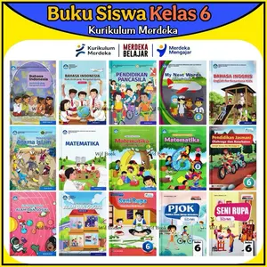 [ Resmi Diknas ] Buku Paket Pelajaran Siswa Kelas 6 SD Kurikulum Merdeka Kurmer