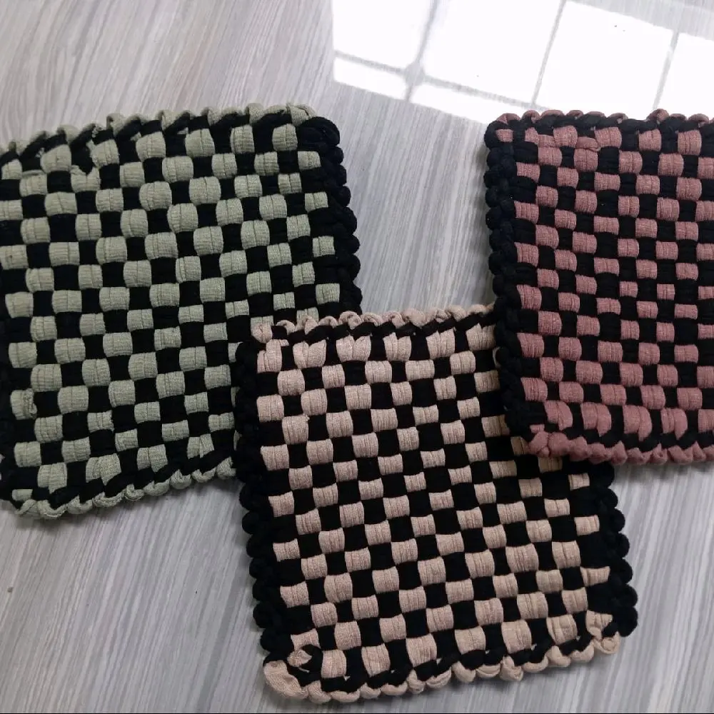 Cempal Anyam Anti Panas Murmer Siap Kirim Cod - Warna Biru, Hijau, dan Pink