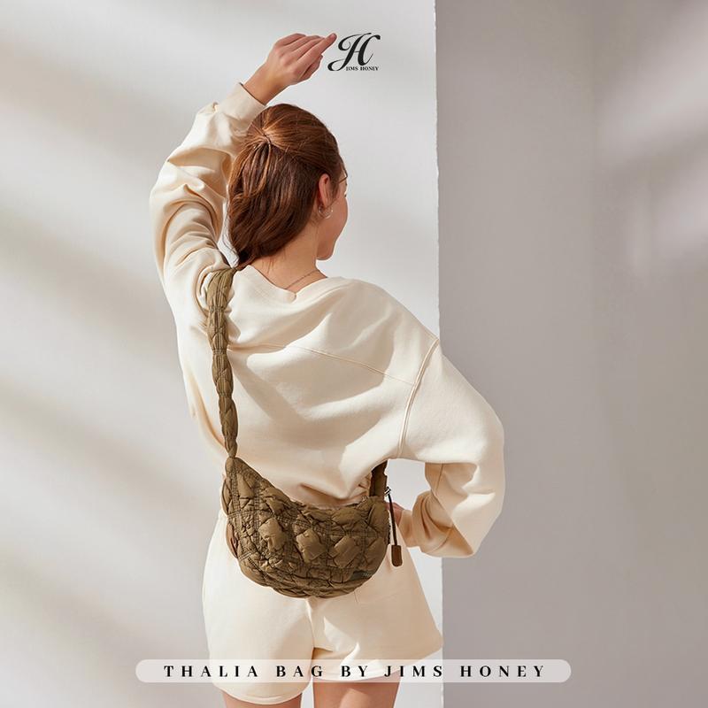 JIMS HONEY Tas Wanita Thalia Bag Tas Selempang Puffy Sling Bag Kulit 5