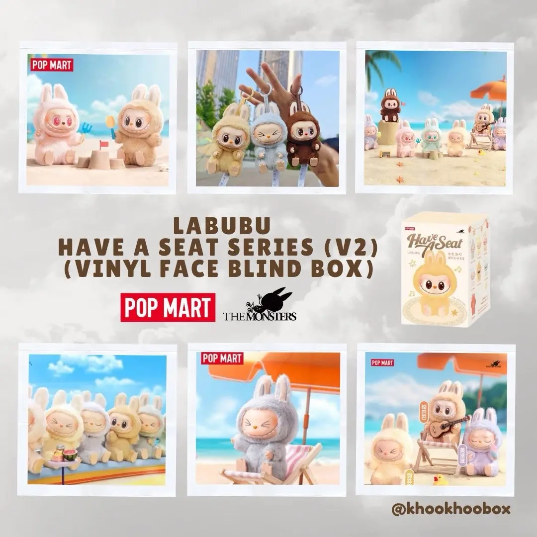 POPMART THE MONSTERS LABUBU: have a seat series v2 - vinyl face blind box