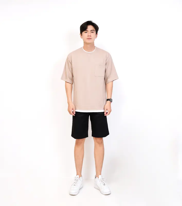 Aveexy Oversized T-shirt Korean Style Kaos Cotton Combed 24s Polos Pria Oversize Allsize 0