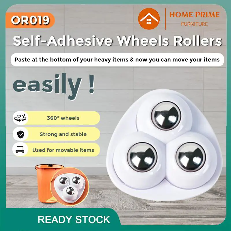 Bộ bánh xe con quay tự dính, 4 cái, Bánh xe con quay hồi chuyển một hạt tự dính, Bánh xe con quay hồi chuyển ba hạt tự dính, Ròng rọc hạt bằng thép không gỉ, Bánh xe xoay 360 °, Không có lỗ mini không ồn