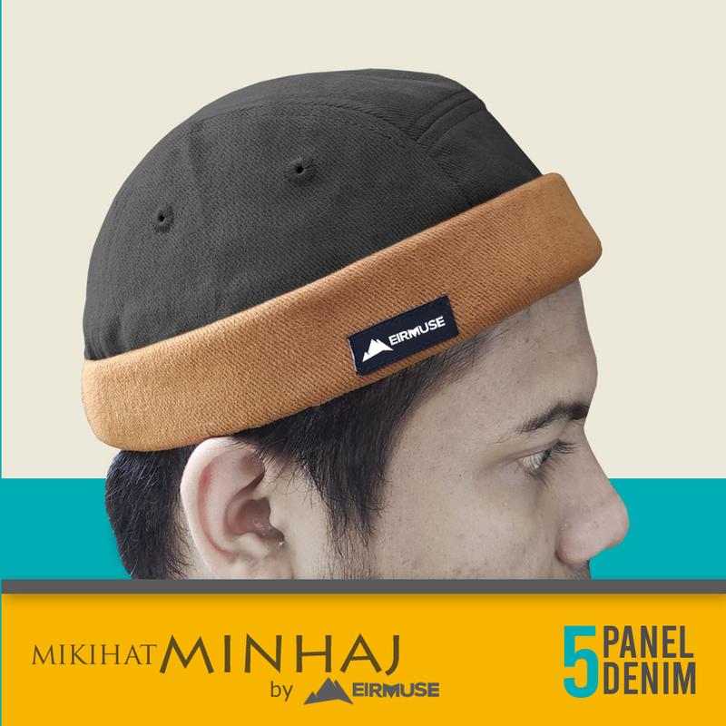 Topi Miki Hat Premium MINHAJ by Eirmuse Peci Gaul Coklat Hitam 4