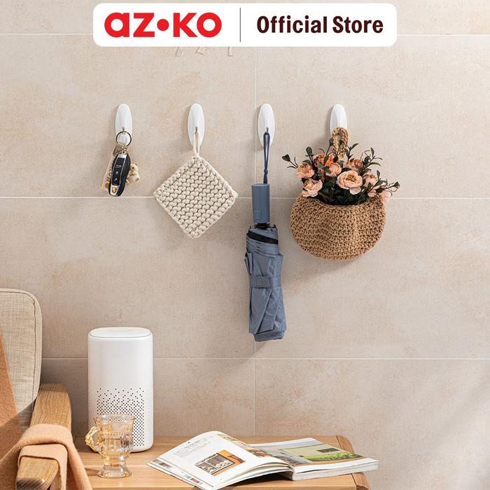 Gambar AZKO Stora Gantungan Dinding Removable Medium Set 2 pcs - Putih Wall Hook Hanger Dinding Wall Organizer Gantungan Pintu dari AZKO ID Kota Administrasi Jakarta Pusat Tokopedia