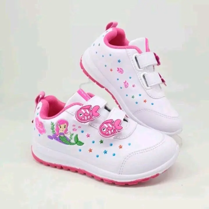 sepatu Ando anak cewek CUTE RABBIT hitam merah muda 5