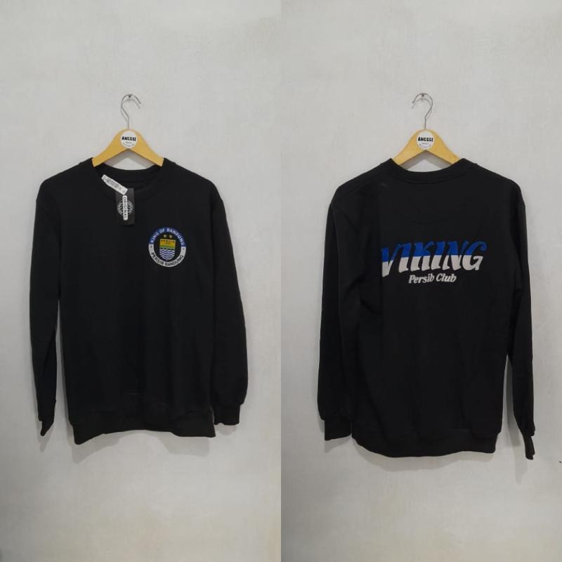 sweater crewneck persib cowo or cewe Katun Fleece Tebal Wanita Unisex 5