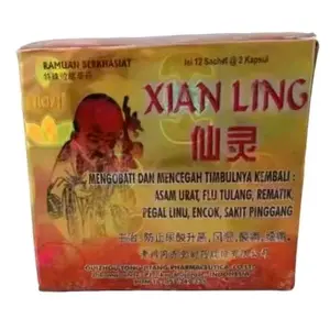 Kapsul Xianling isi12Sahcet jamu Asamurat PegalLinu exp-2029