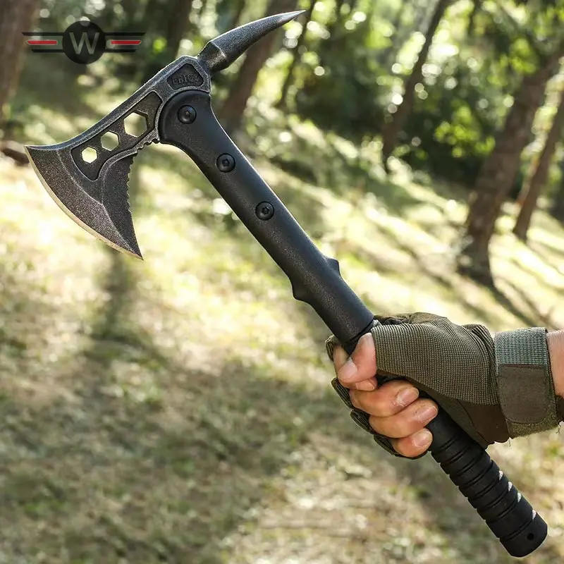 Kapak baja asli sSuper Tajam Jepang Besar Kapak Tebang Pohon Kapak Bushcraft Survival pisau anti karat pisau daging baja keping baja tahan karat