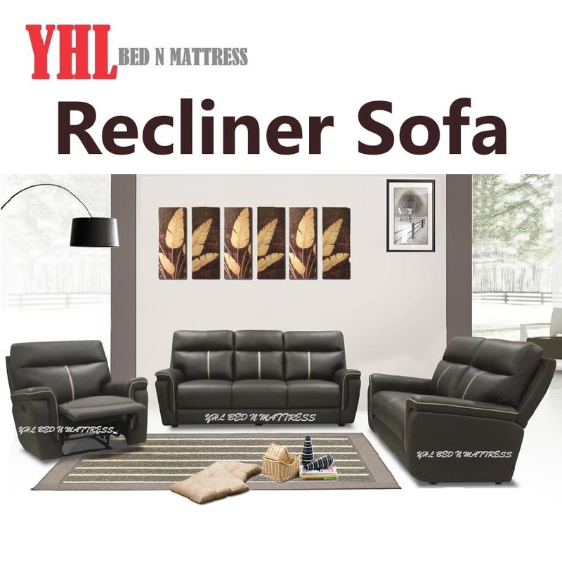 YHL Z11 Recliner Sofa - Half Leather / PU Leather / Fabric Option - Color Choice 0