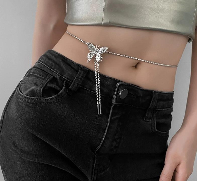 Product Introduction of Fashionable Butterfly Necklace for Women 2024 New Pull-Through Design Stainless Steel Chain Unique Gifts for Her Elegant Jewelry Accessory Affordable Price with Durable Quality 11