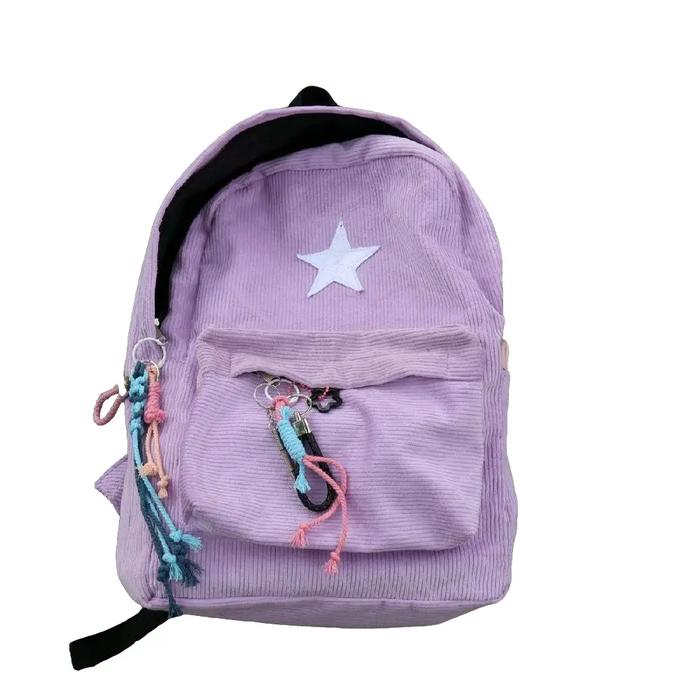 Promo Lilac Series Bagpack Starboy | Ransel Corduroy starboy