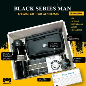 Hampers Kado Ulang Tahun Cowok Black Series Man Graduation Anniversary Pernikahan Wisuda By Maha Kado
