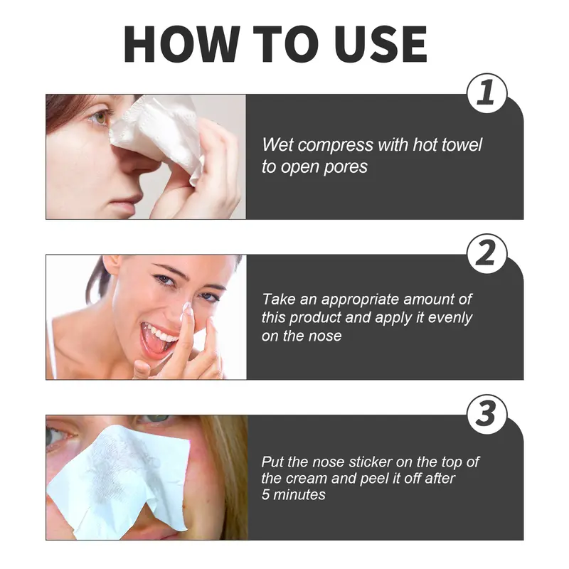 【TERSEDIA & COD】EELHOE Masker Penghilang Komedo Strip Hidung Masker Hidung Masker Penghilang Komedo dan Komedo Pengelupasan Wajah Strip Hidung Perawatan Jerawat Pembersihan Dalam 30g Berisi 60 Masker Hidung Treatment 6