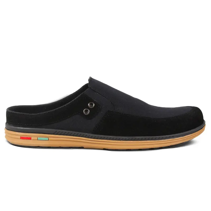 Sepatu Sandal Pria V 4964 Brand Varka Sandal Bustong Selop Pria Modis Berkualitas -Hitam 1