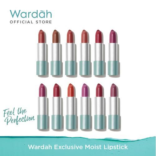 Wardah Exclusive Moist Lipstick - Warna Intense dengan Natural Moist dan Glossy Finish - Dilengkapi Vitamin E yang Melembabkan Bibir - Tekstur Halus 7