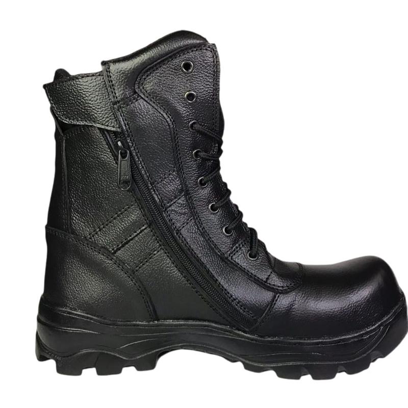 Sepatu Safety Boots PDL Pria Ujung Besi Sefty Shoes Model Krisbow Jogger Asli Kulit Hitam Spatu kerja Lapangan 1