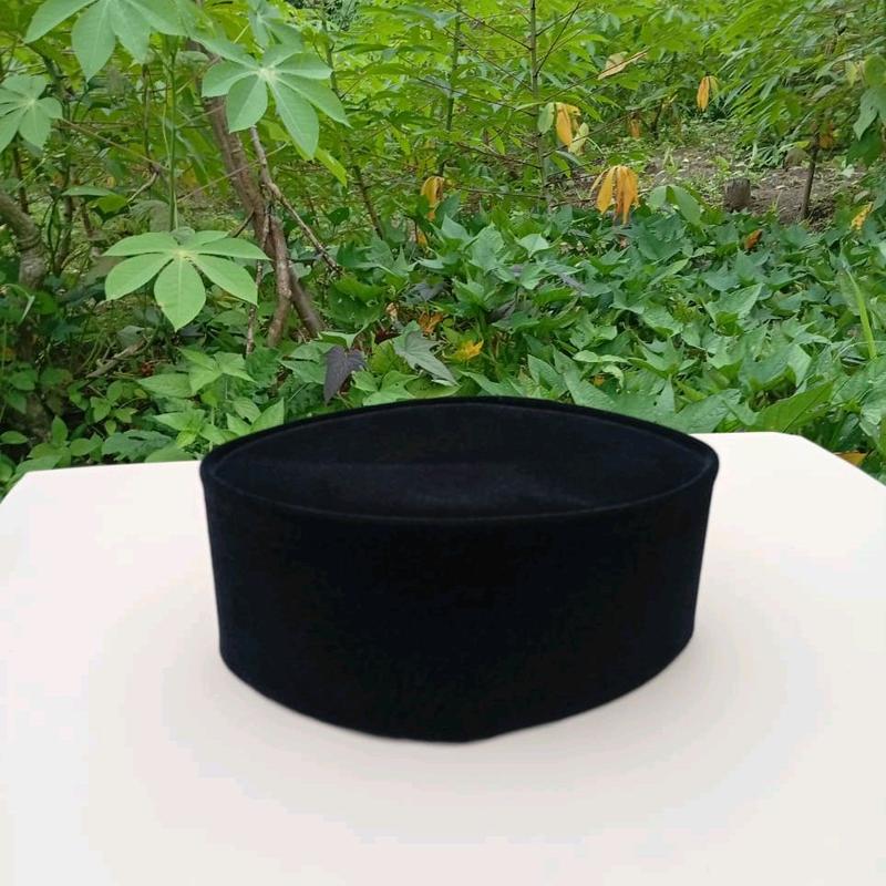 peci songkok model polos non ac, hitam polos pria anak dan dewasa Kopiah Muslim Nyaman Motif Standar 6