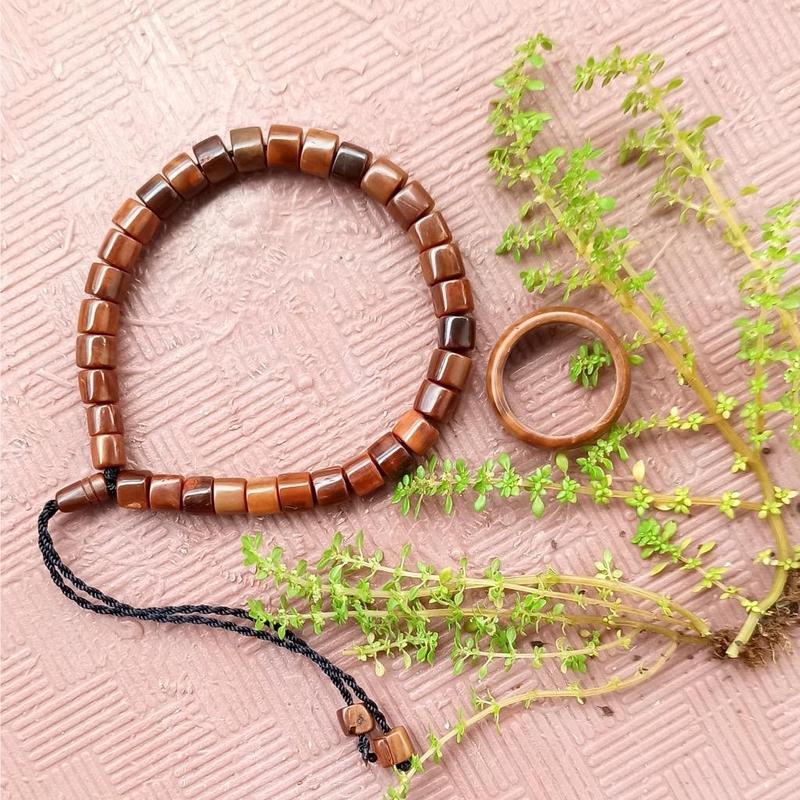Product Introduction of Gelang kayu kokka kaukah gelang tasbih gelang santri viral Bracelets 7