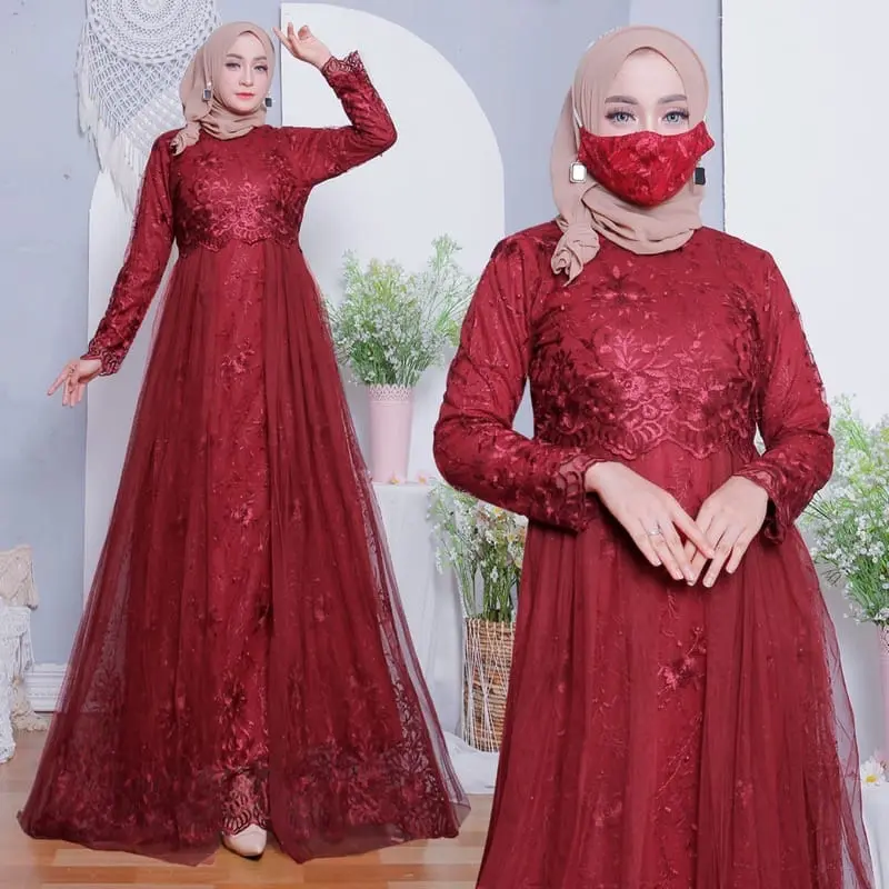 Gamis Layla Tile Tutu -  Gamis Pesta Tile 1