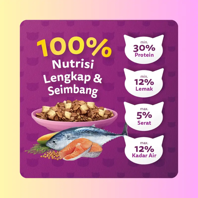 whiskas kering repack 800 gram kering makanan kucing dewasa 1+ Adult 4