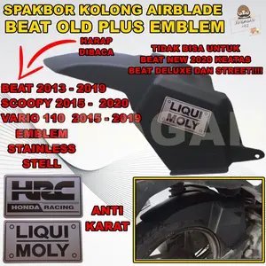 SPAKBOR KOLONG HUGGER BEAT ESP FI POP STARTER KASAR SCOOPY HALUS VARIO 110 PNP 2013-2020 PLUS EMBLEM