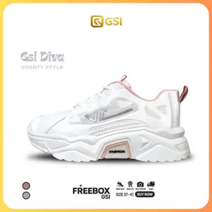 GSI Diva Sepatu Sneaker Wanita Sport Karet Sneakers Kasual Casual Olahraga Running Shoes 1209 Cewek