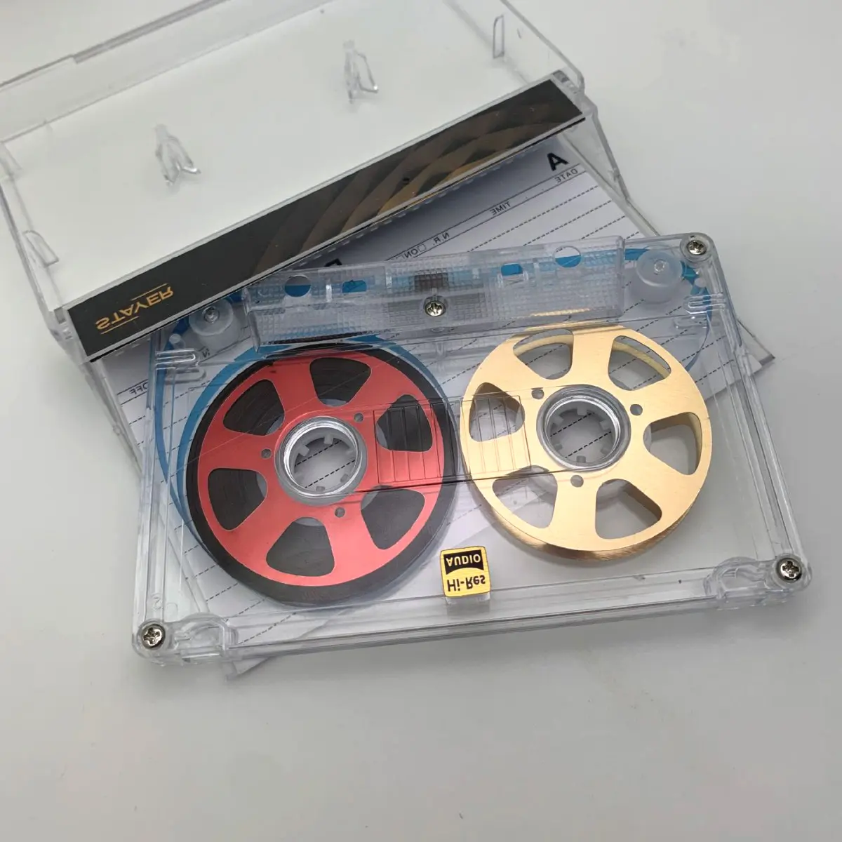 Retro Reel to Reel tape cassette Double-Sided Metal 50 Minute Blank Tape Audio Cassette for Walkman Recording（with 50min tape））