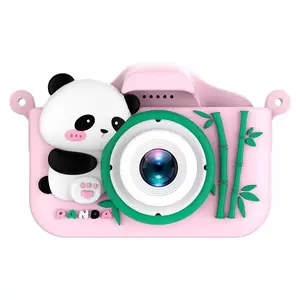 MAINAN KAMERA ANAK MINI 1080P MOTIF KAREKTER LUCU DUA KAMERA BISA SELFIE TF CARD KREATIF